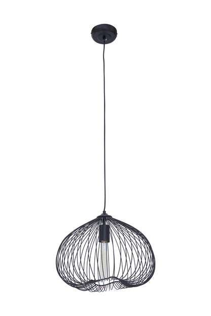 Industrial Black Metal Pendant Light | Bali & Blue