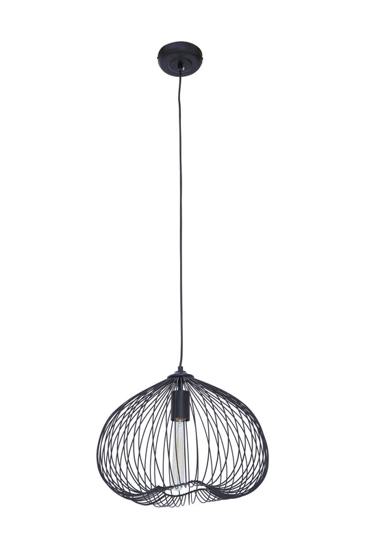 Industrial Black Metal Pendant Light | Bali & Blue