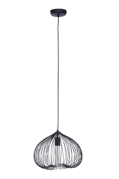 Industrial Black Metal Pendant Light