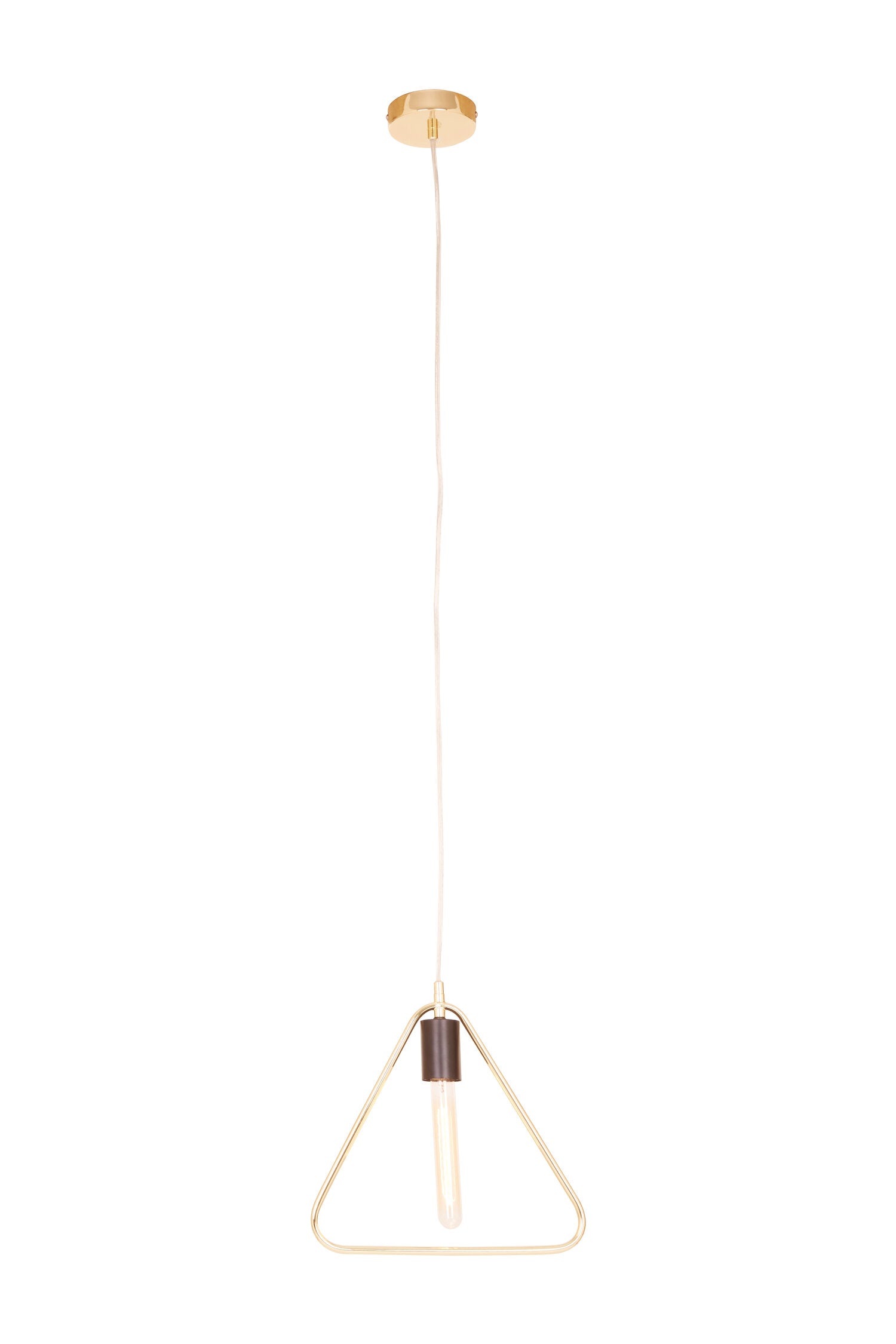 Industrial Gold Triangle Pendant Light | Bali & Blue