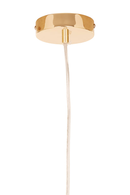 Industrial Gold Triangle Pendant Light