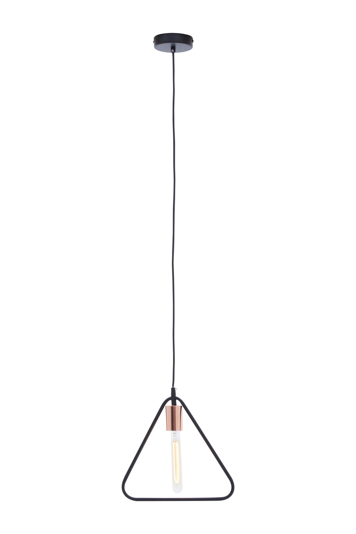 Industrial Black Triangle Pendant Light | Bali & Blue