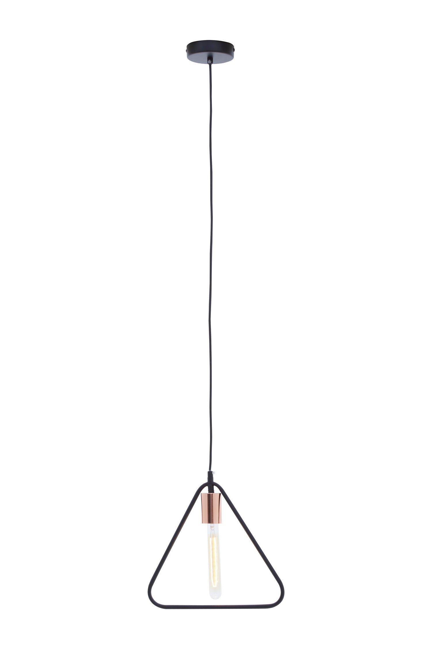 Industrial Black Triangle Pendant Light | Bali & Blue