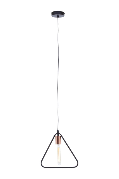 Industrial Black Triangle Pendant Light | Bali & Blue