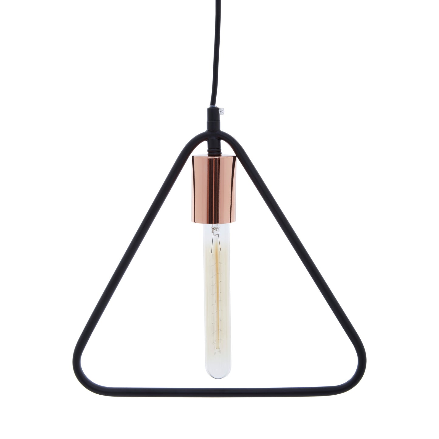 Industrial Black Triangle Pendant Light