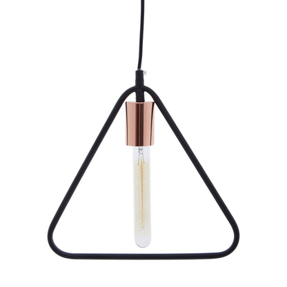 Industrial Black Triangle Pendant Light