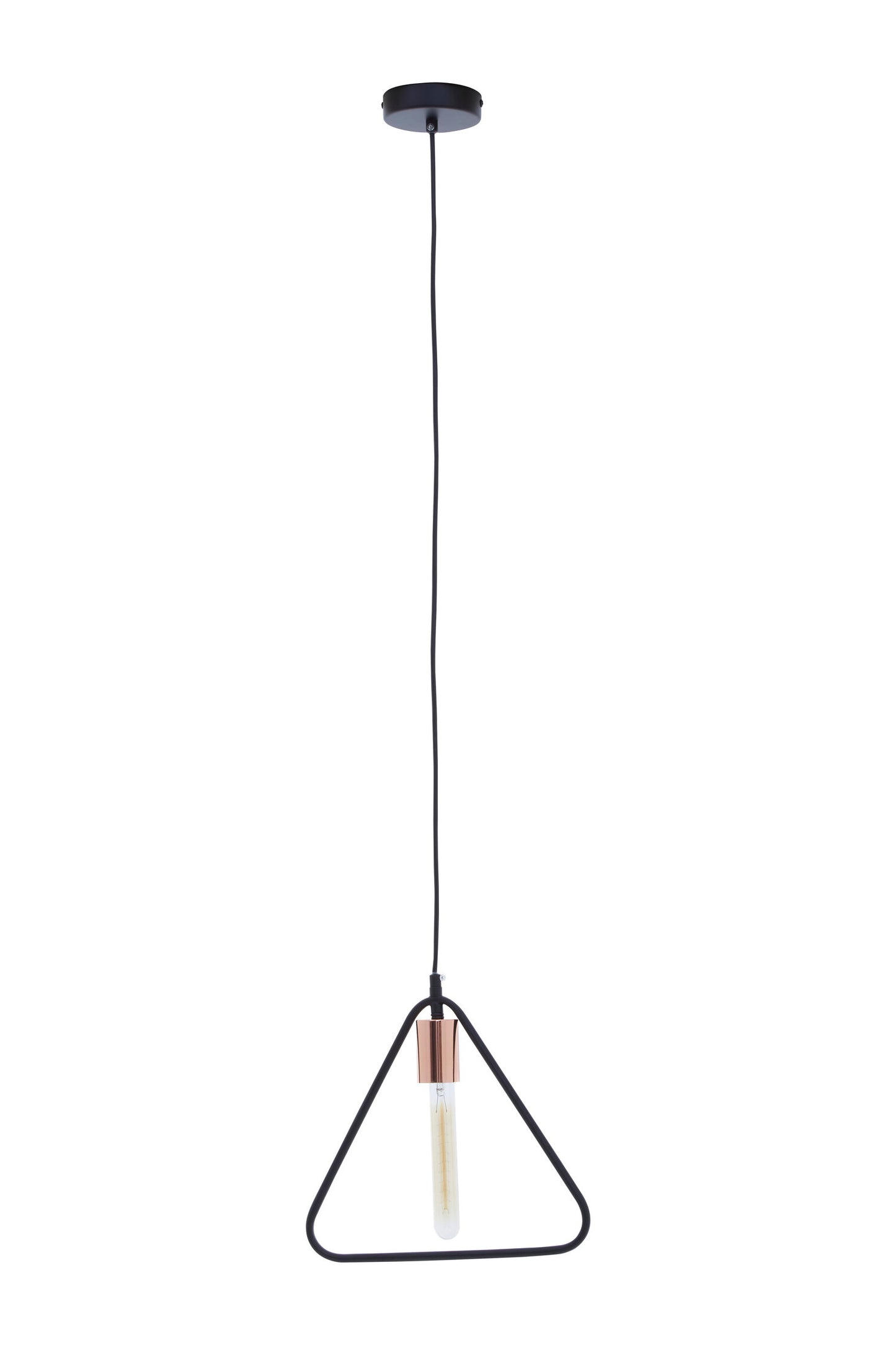 Industrial Black Triangle Pendant Light