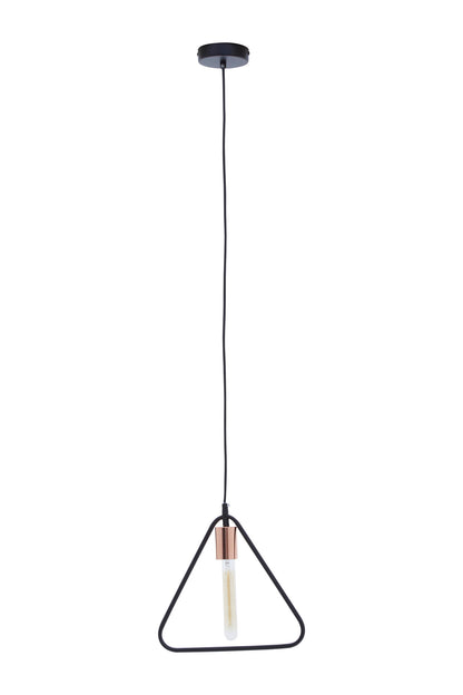 Industrial Black Triangle Pendant Light