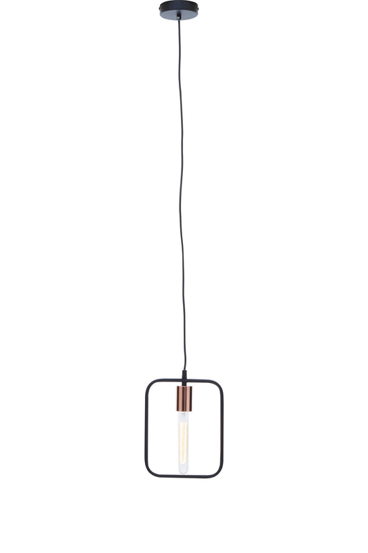 Industrial Black Copper Triangle Pendant Light | Bali & Blue