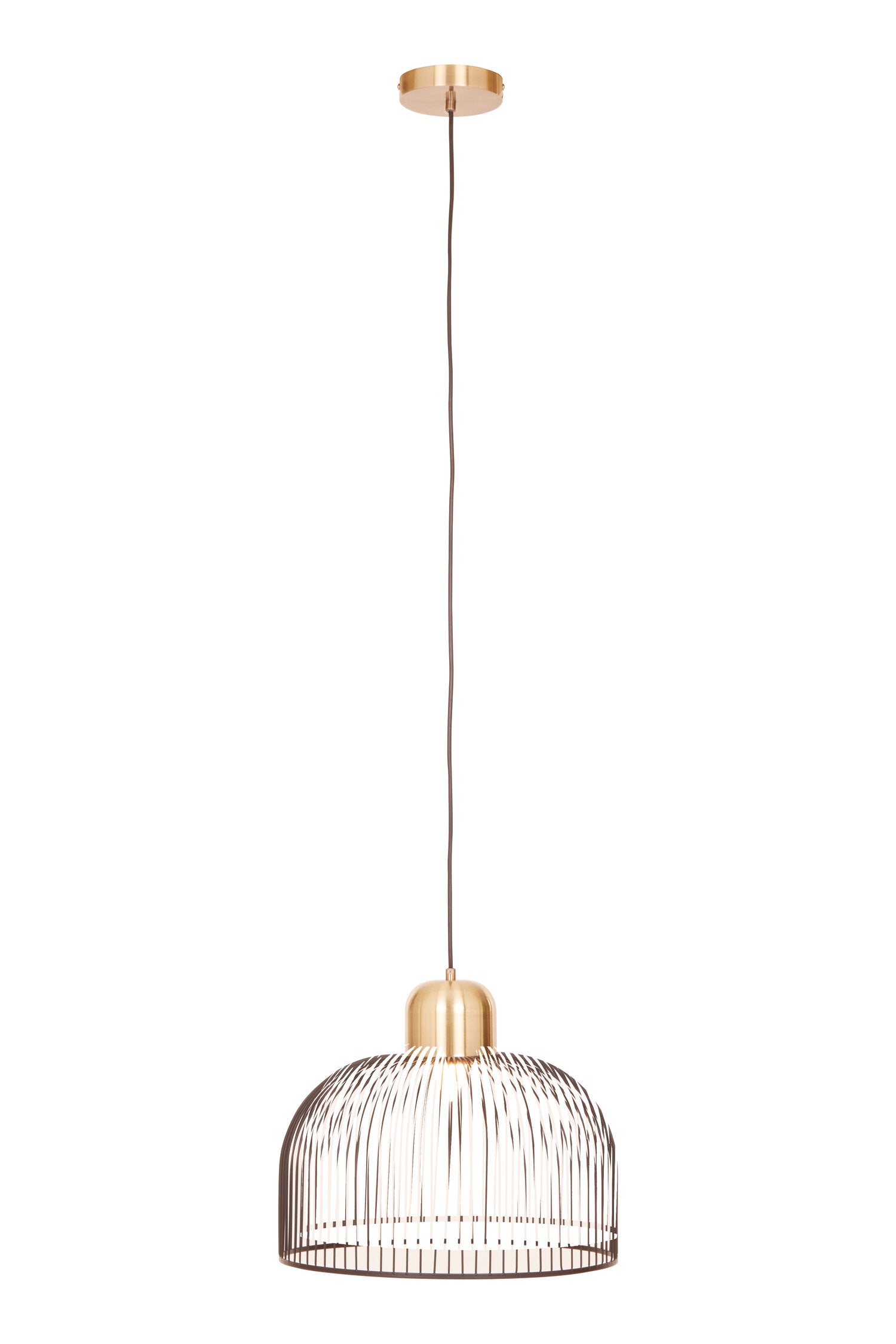 Channing Black Antique Brass Industrial Pendant Light | Bali & Blue