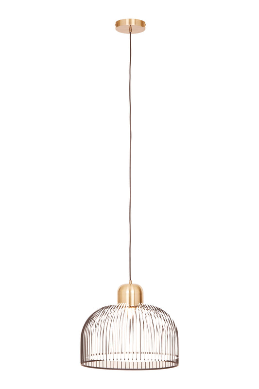 Channing Black Antique Brass Industrial Pendant Light | Bali & Blue