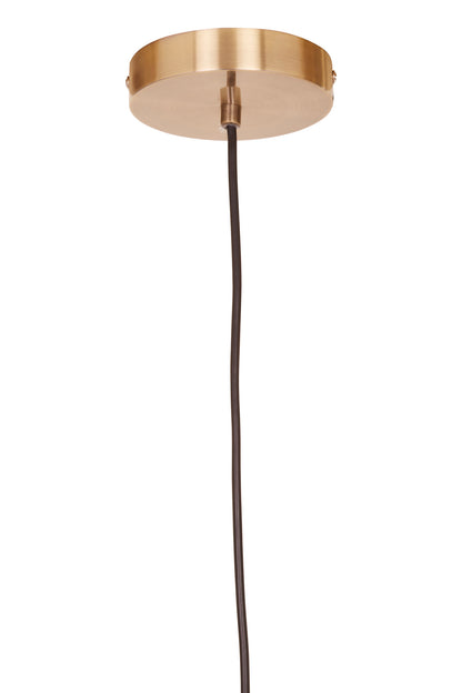Channing Black Antique Brass Industrial Pendant Light