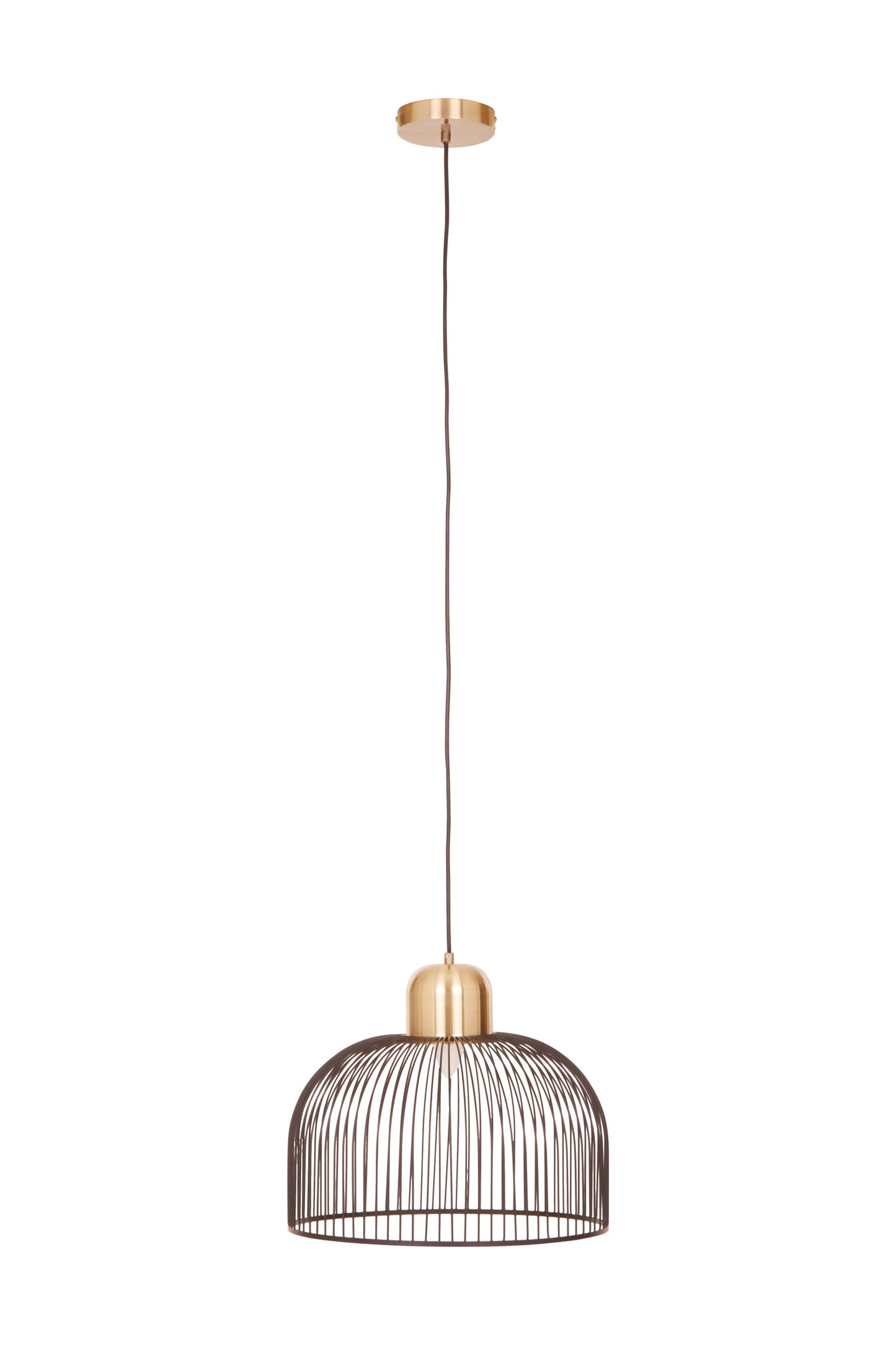 Channing Black Antique Brass Industrial Pendant Light