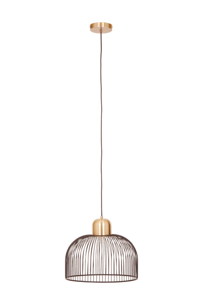 Channing Black Antique Brass Industrial Pendant Light