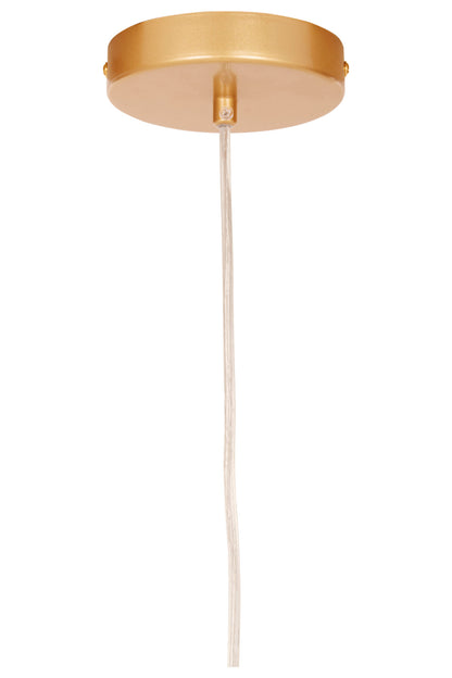 Channing Small Gold Filigree Industrial Pendant Light