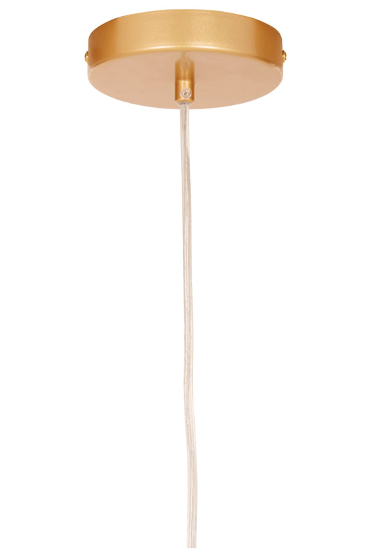 Channing Small Gold Filigree Industrial Pendant Light