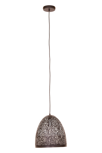 Channing Small Black Filigree Industrial Pendant Light