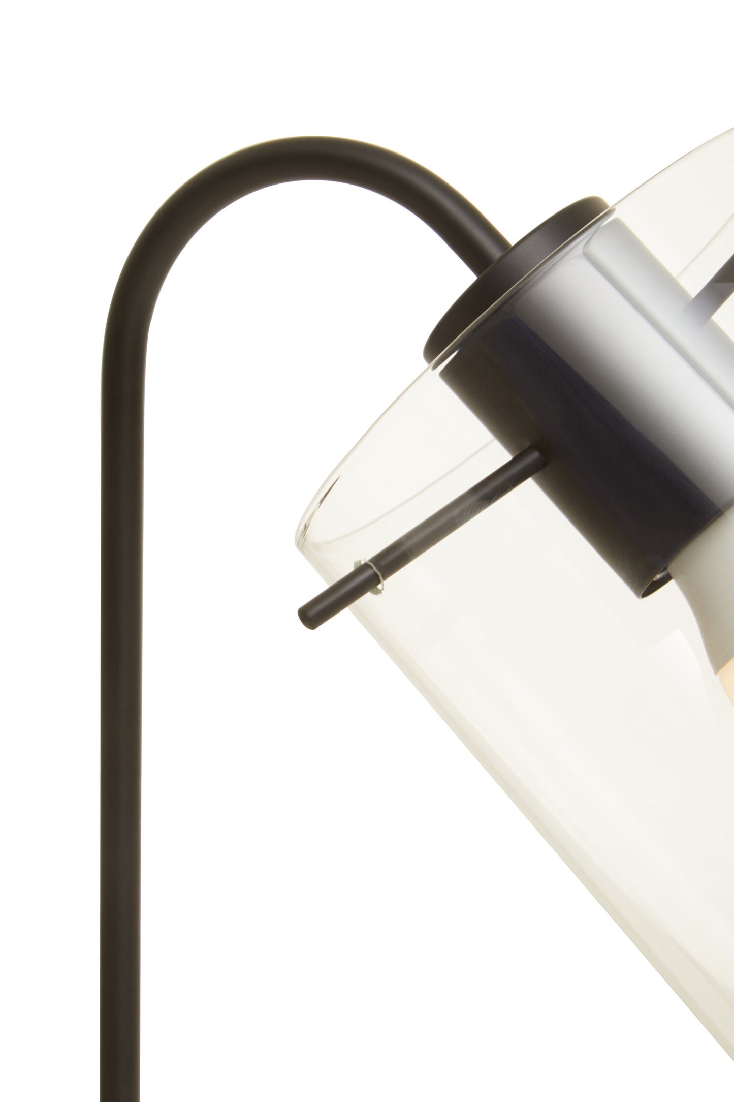 Stockholm Matte Black Curved Table Lamp