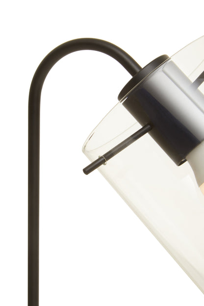 Stockholm Matte Black Curved Table Lamp