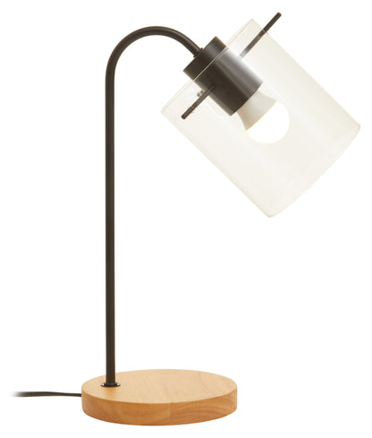 Stockholm Matte Black Curved Table Lamp | Bali & Blue