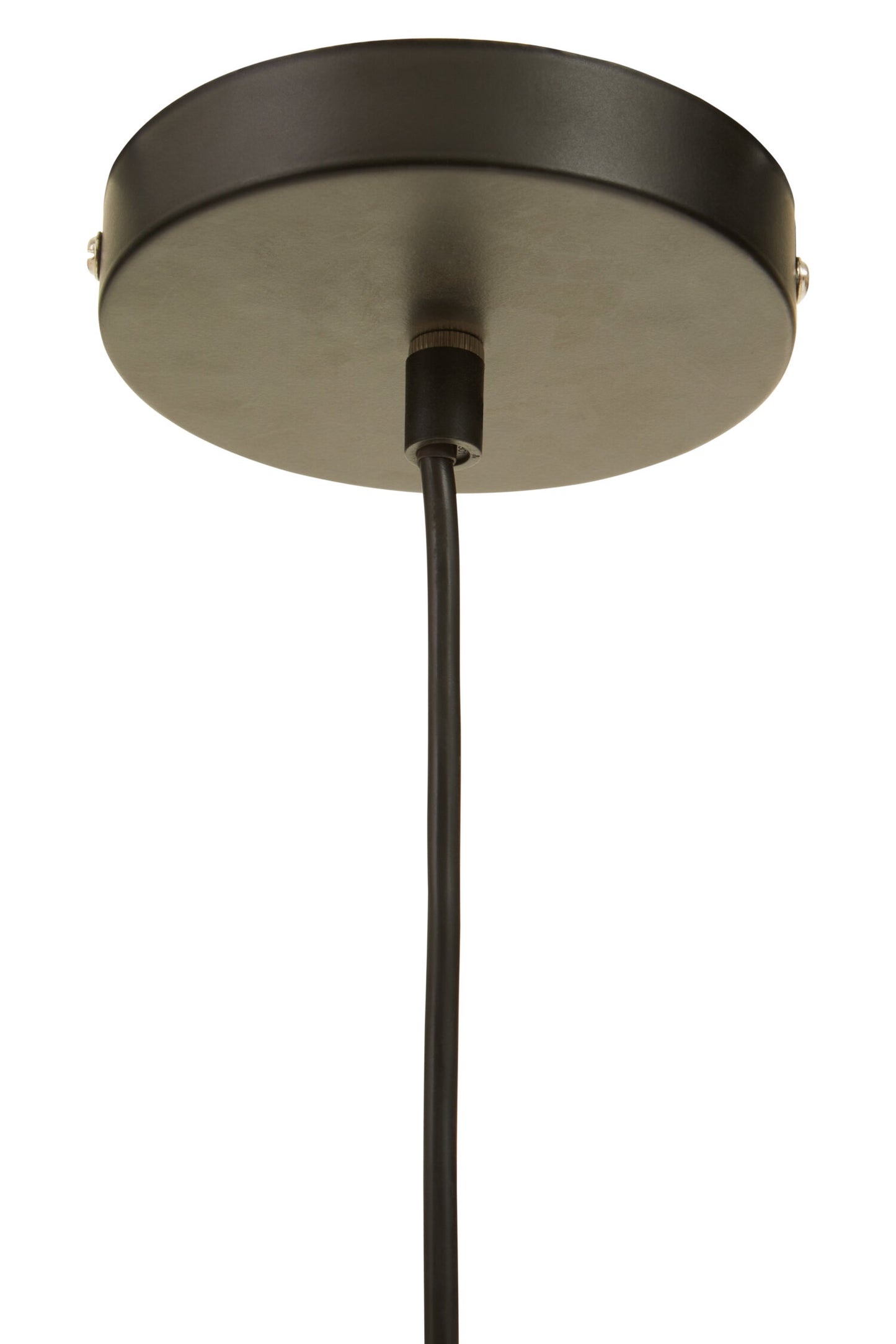 Bobby Black Rattan Industrial Pendant Light