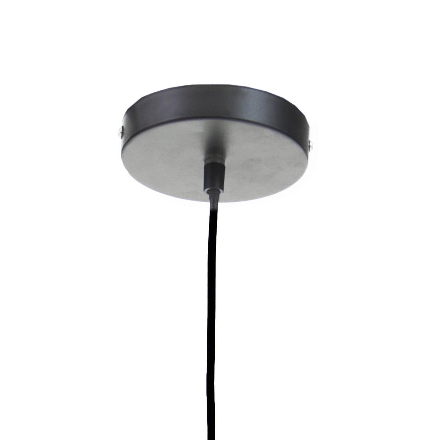 Tropical Black Rattan Overlapping Pendant Light