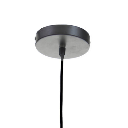 Tropical Black Rattan Overlapping Pendant Light