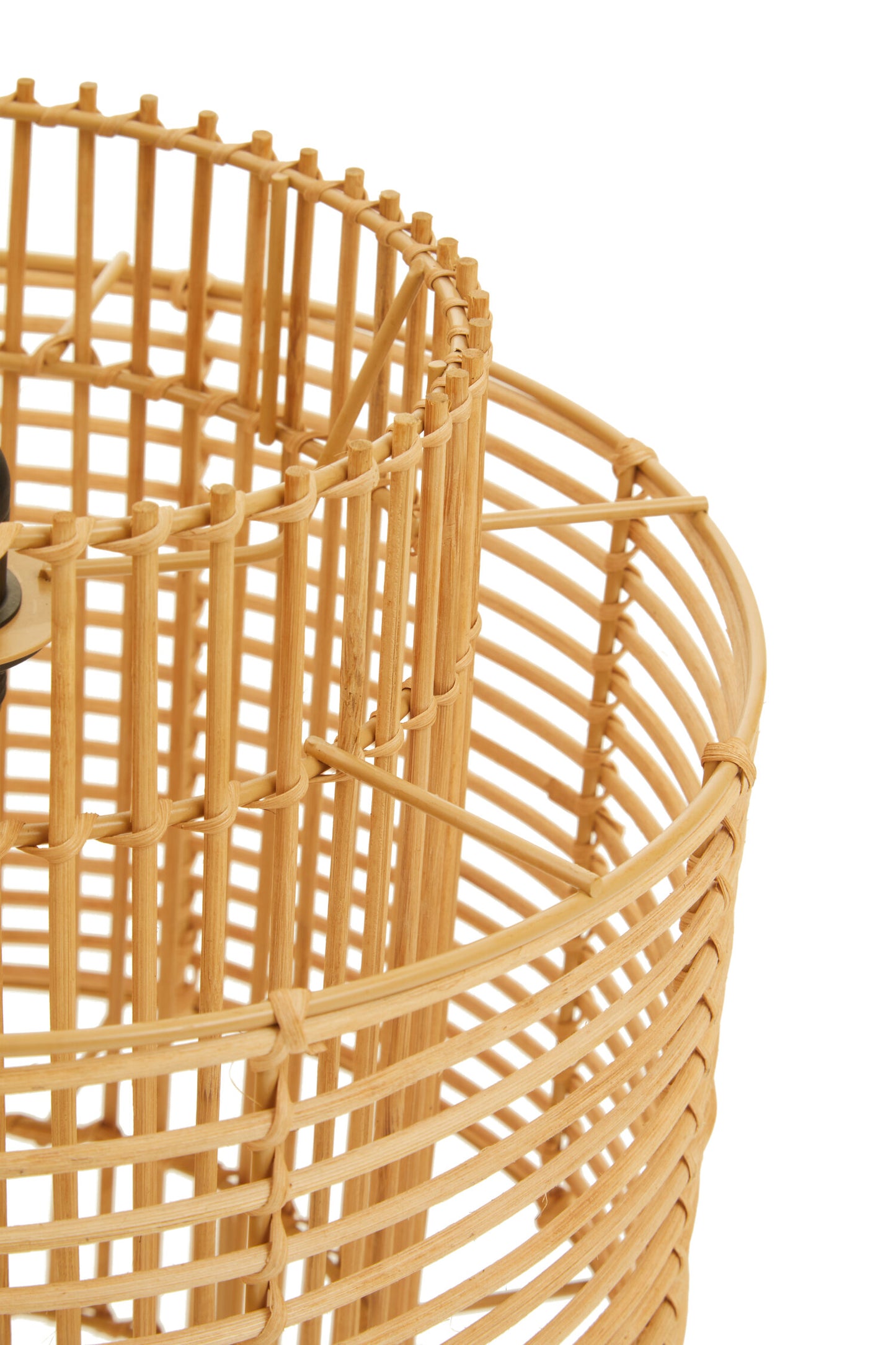 Tropical Natural Rattan Overlapping Pendant Light