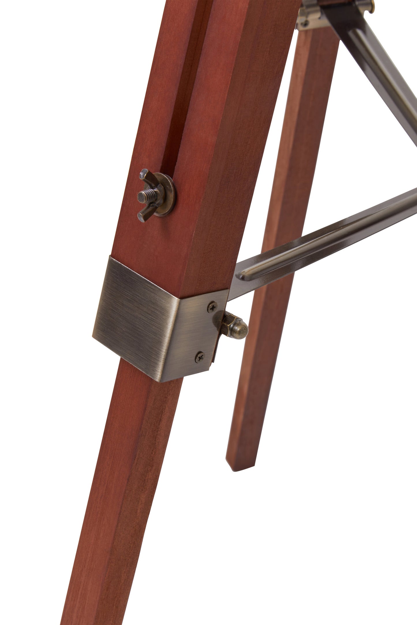 Campaign Tripod Floor Lamp With Brown Base