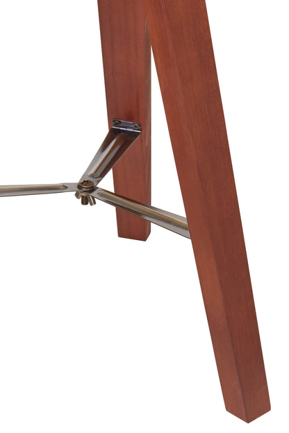 Campaign Tripod Table Lamp With Brown Base