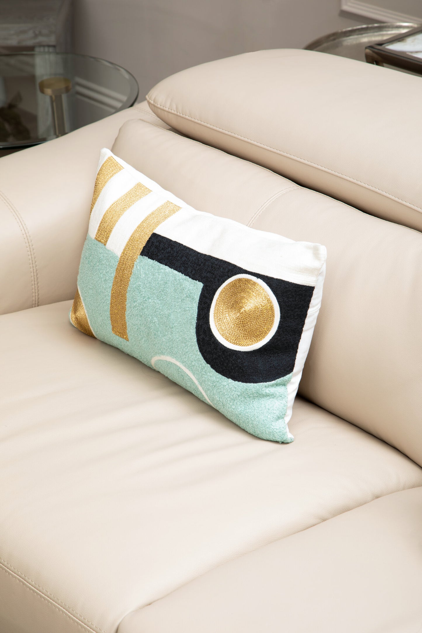 Nomad Ozella Abstract Rectangular Cushion