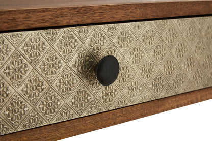 Boho 2 Drawer Acacia Wood Console Table
