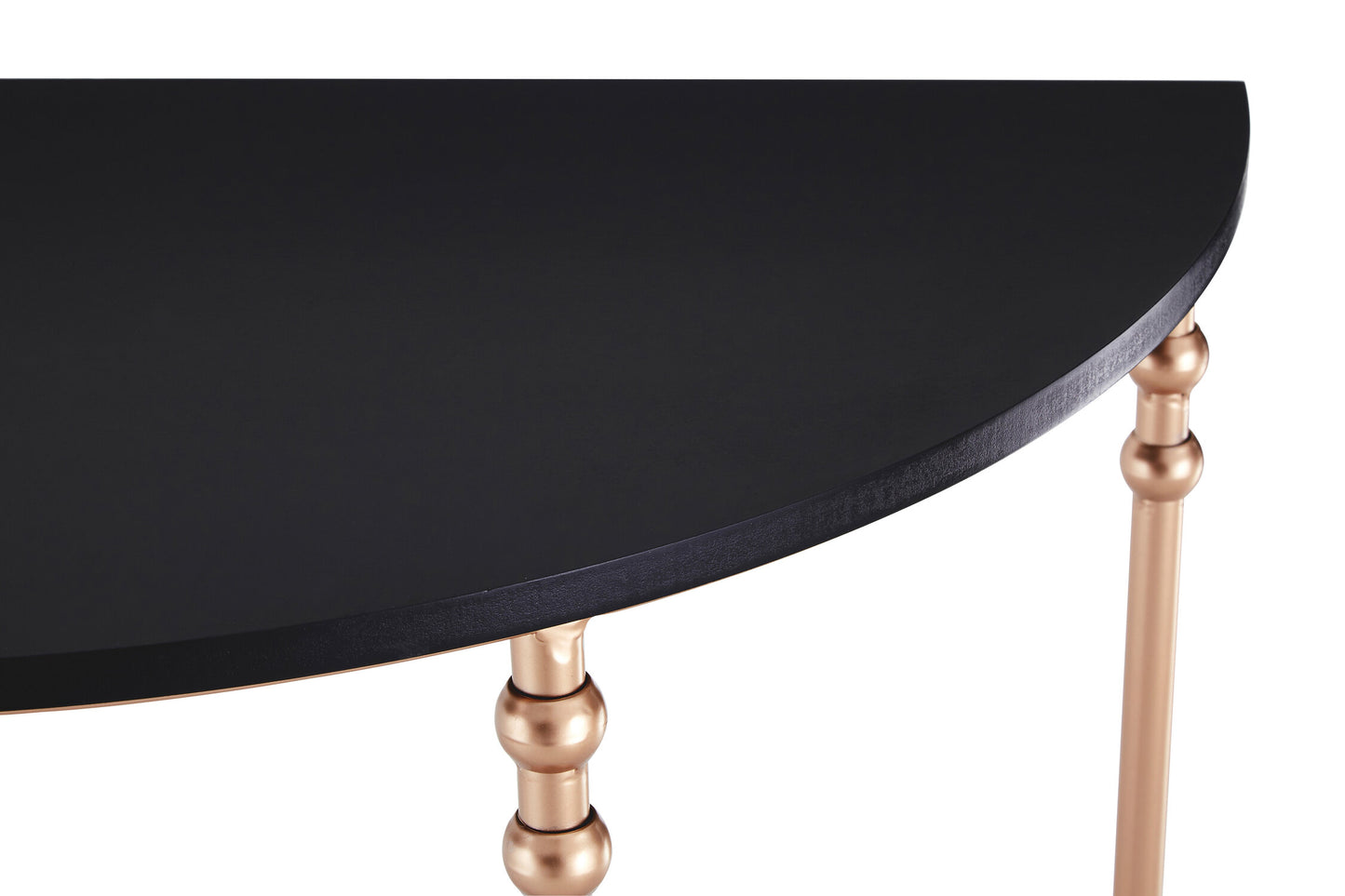 Arlowe Industrial Set of 2 Half-Round Console Tables