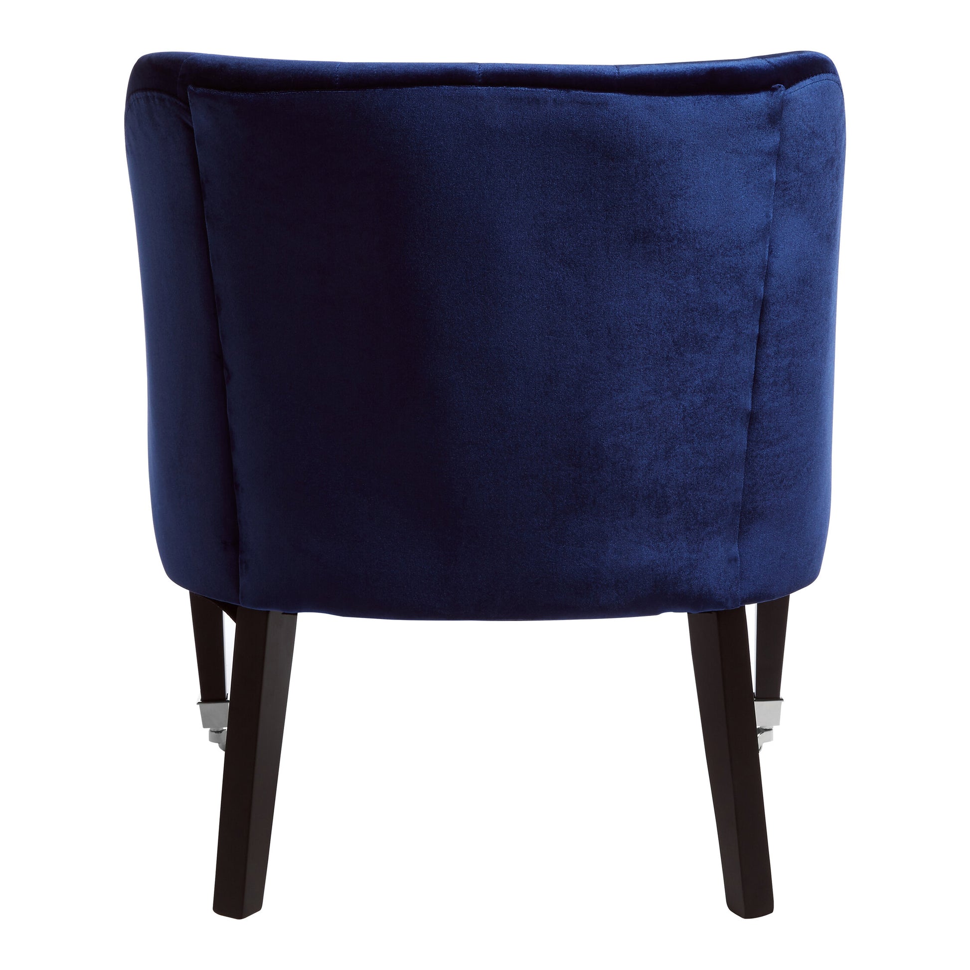 Charles Industrial Button Back Blue Velvet Lounge Chair Armchair | Bali & Blue