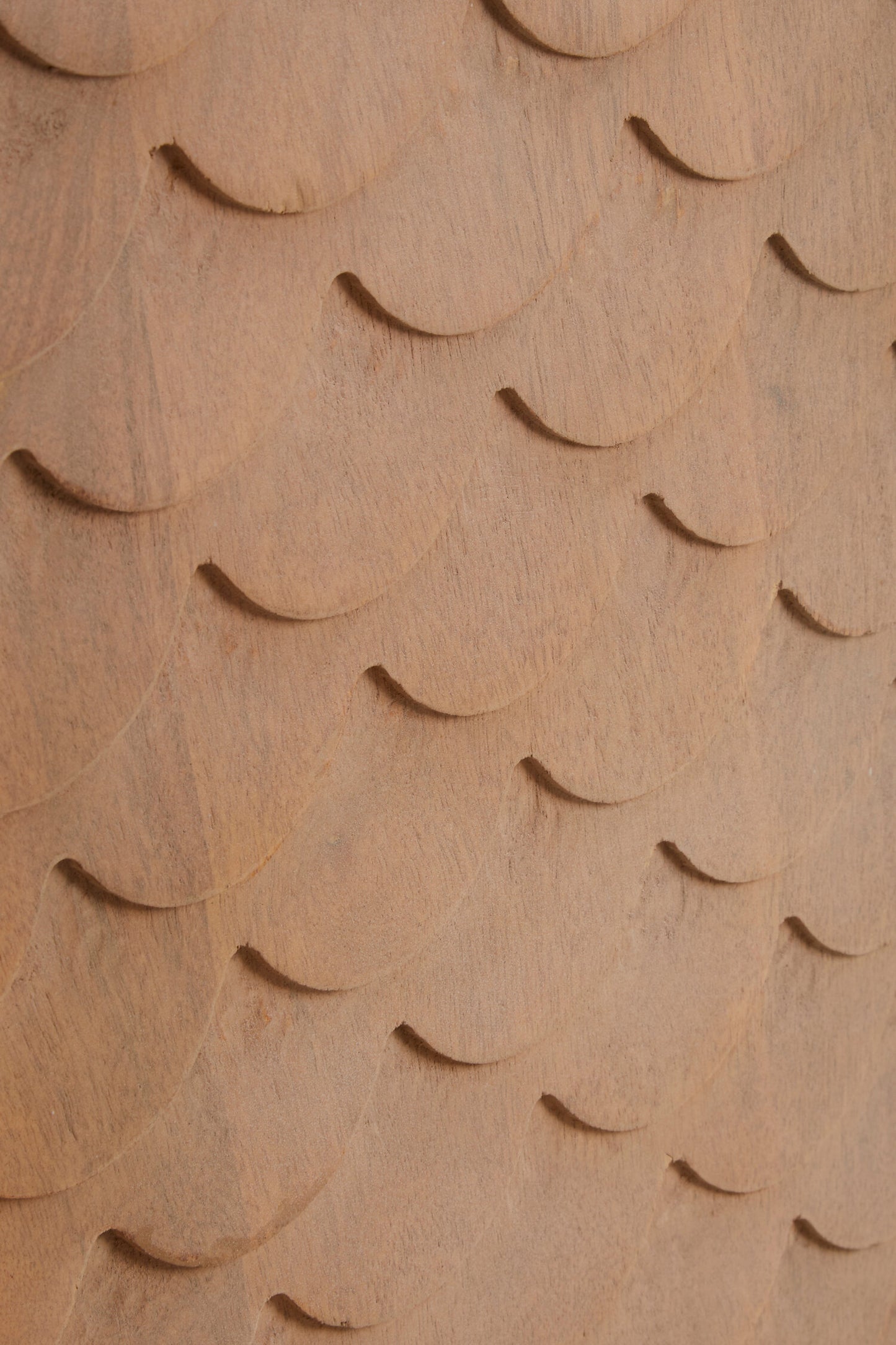 Mermaid Mid-Century Carved Mango Wood Cabinet