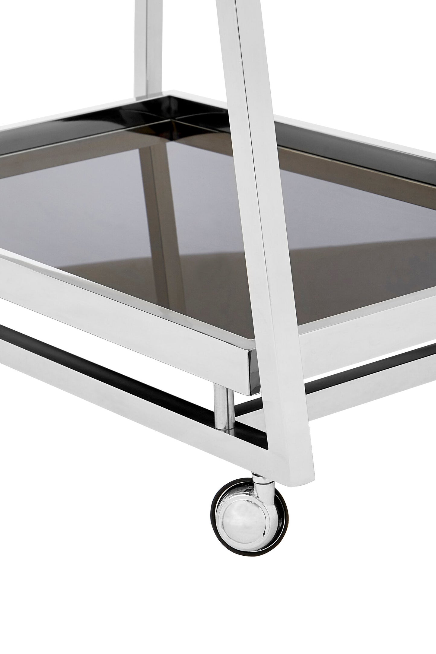 Valrez 3-Tier Silver Bar Cart