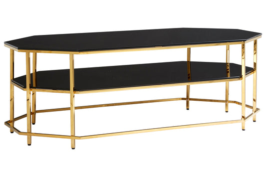 Milano Black Tempered Glass Coffee Table