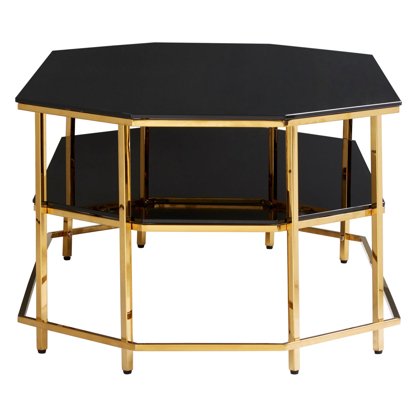 Milano Black Tempered Glass Coffee Table
