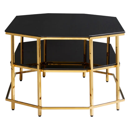 Milano Black Tempered Glass Coffee Table