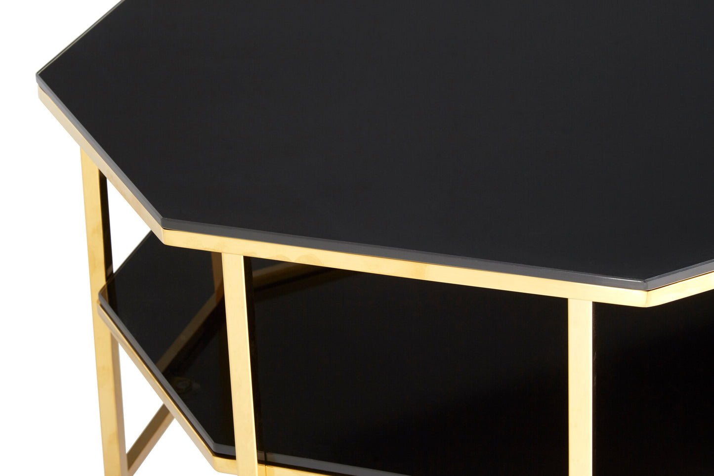 Milano Black Tempered Glass Coffee Table