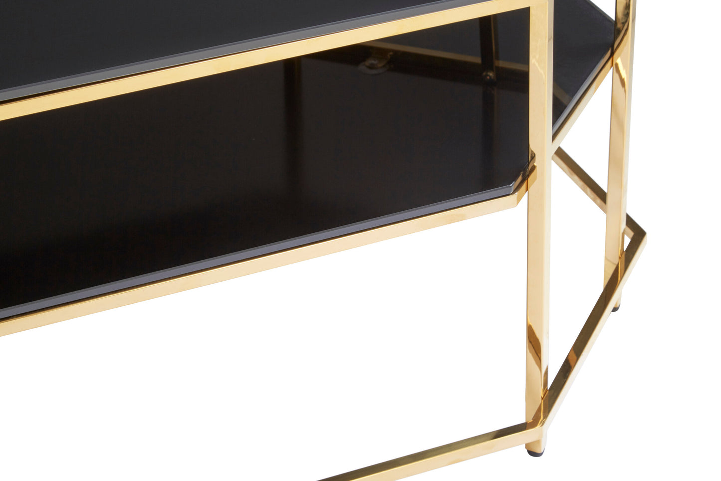 Milano Black Tempered Glass Coffee Table