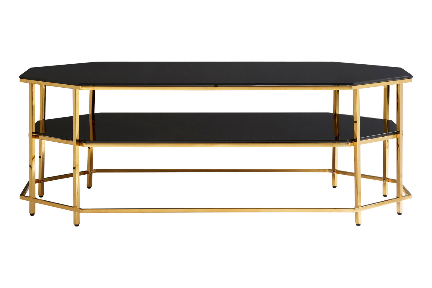 Milano Black Tempered Glass Coffee Table