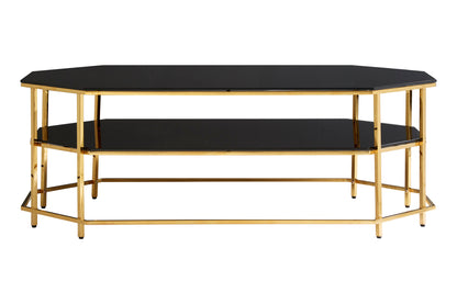 Milano Black Tempered Glass Coffee Table