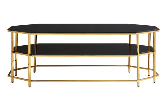 Milano Black Tempered Glass Coffee Table