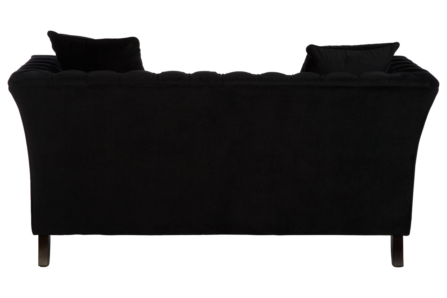 Gina Onyx Velvet Chesterfield Two Seater Sofa | Bali & Blue
