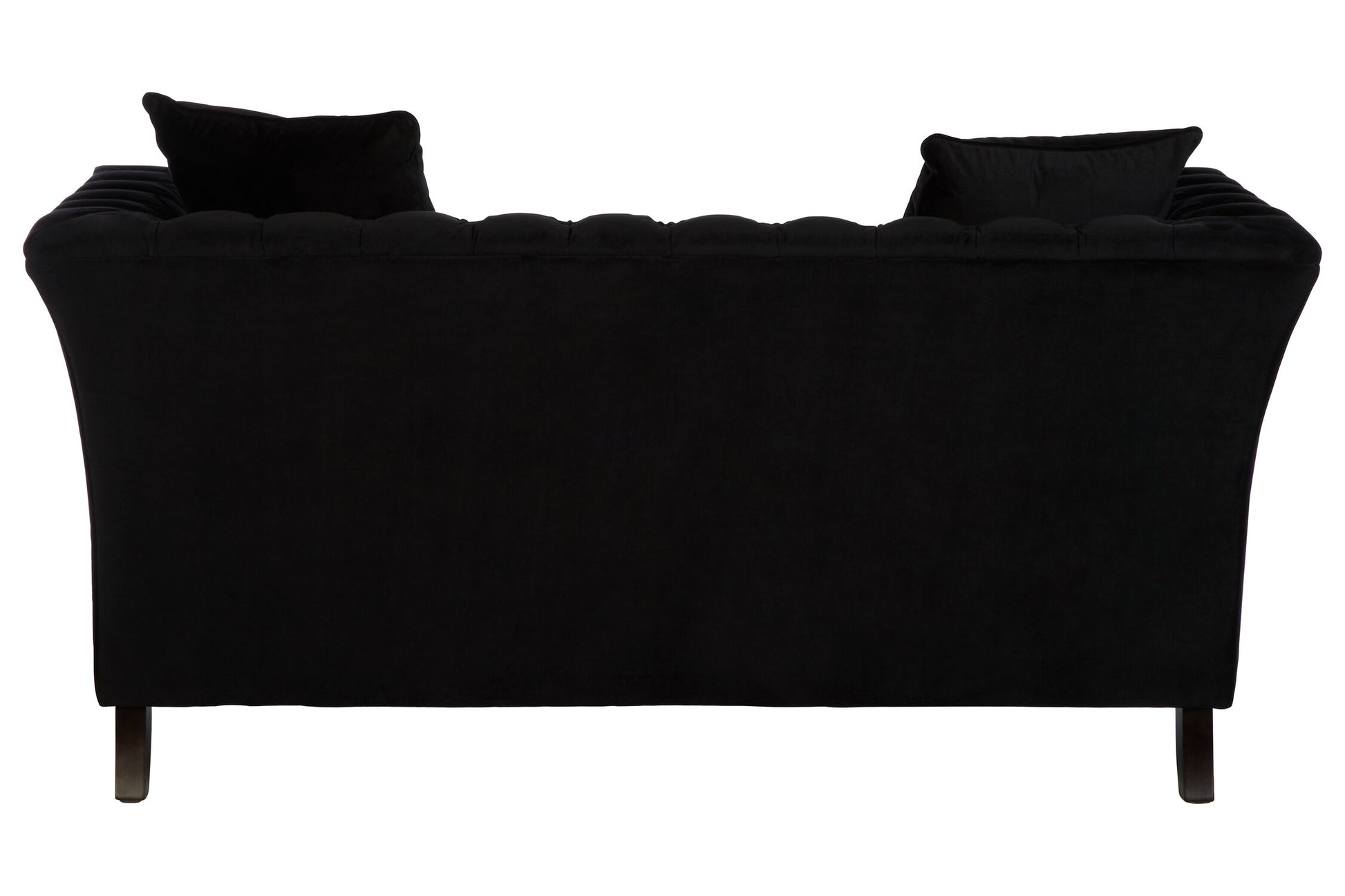 Gina Onyx Velvet Chesterfield Two Seater Sofa | Bali & Blue