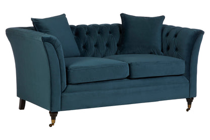 Gina Midnight Velvet Chesterfield Two Seater Sofa