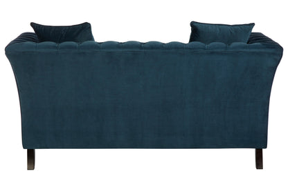 Gina Midnight Velvet Chesterfield Two Seater Sofa | Bali & Blue