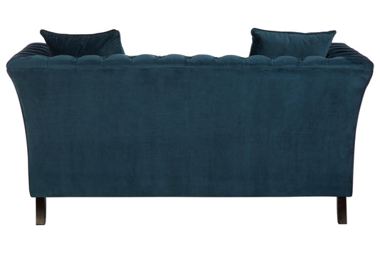 Gina Midnight Velvet Chesterfield Two Seater Sofa | Bali & Blue