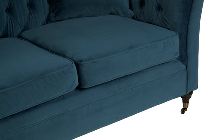 Gina Midnight Velvet Chesterfield Two Seater Sofa